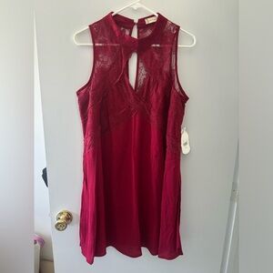 Altar’d State Maroon lace dress